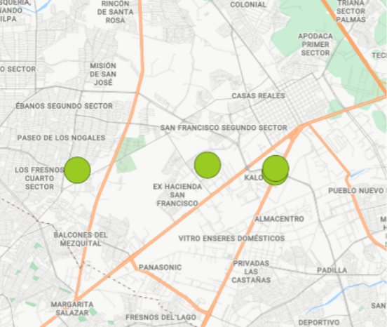 APODACA Mapa Zona Centro