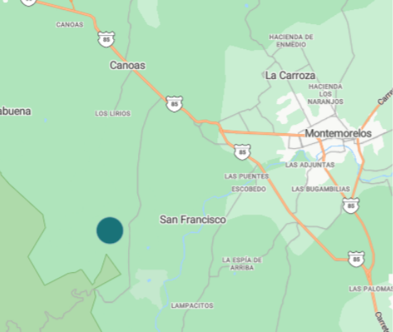 MONTEMORELOS Mapa Zona Centro