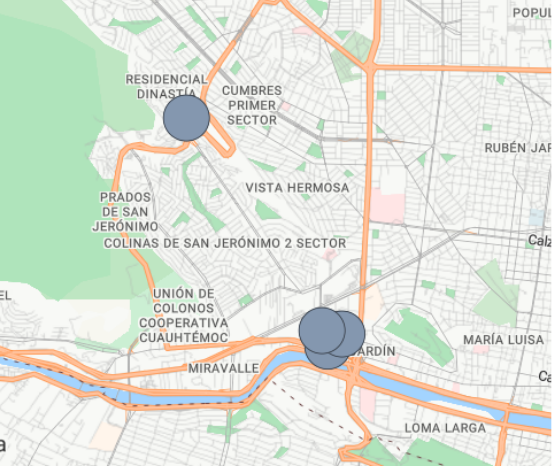 SAN JERONIMO Mapa Zona Centro
