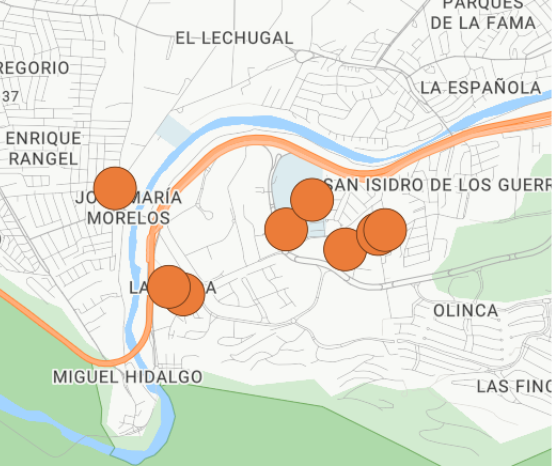 VALLE PTE Mapa Zona Centro